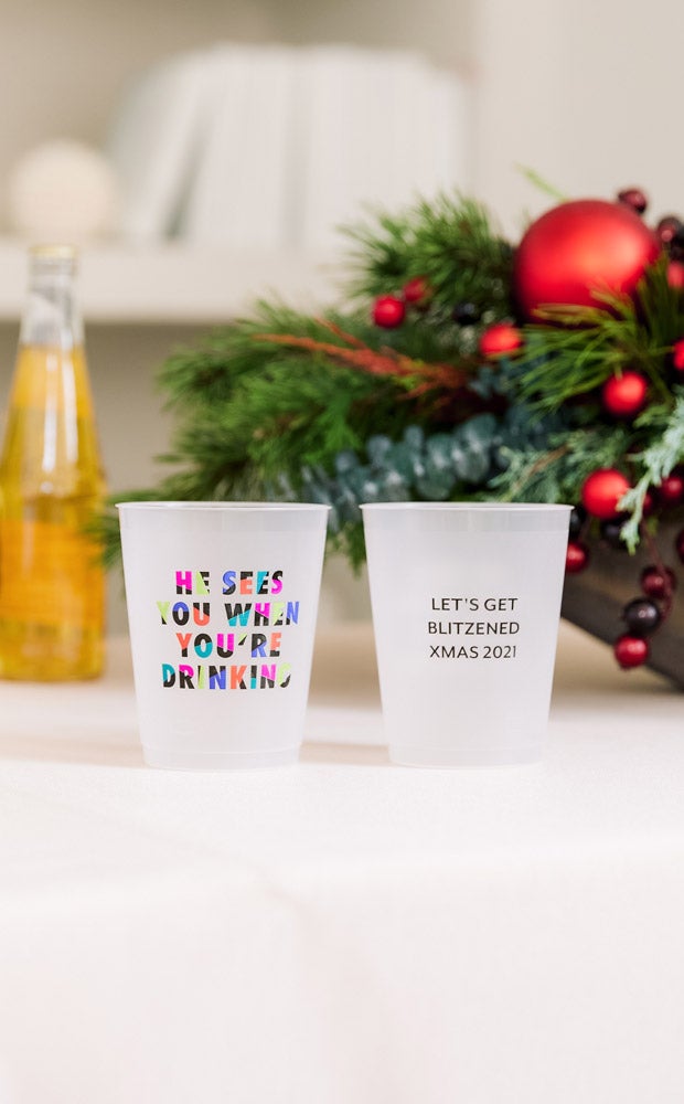 Category Slider - Frosted Party Tumblers - Holiday