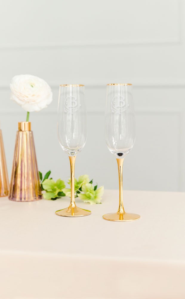 Category Slider - Gold Stemmed Champagne Flute Sets