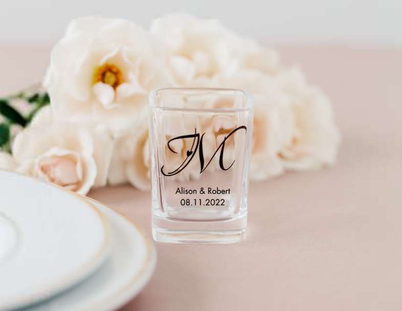 Shop Square Shot Glass Favour