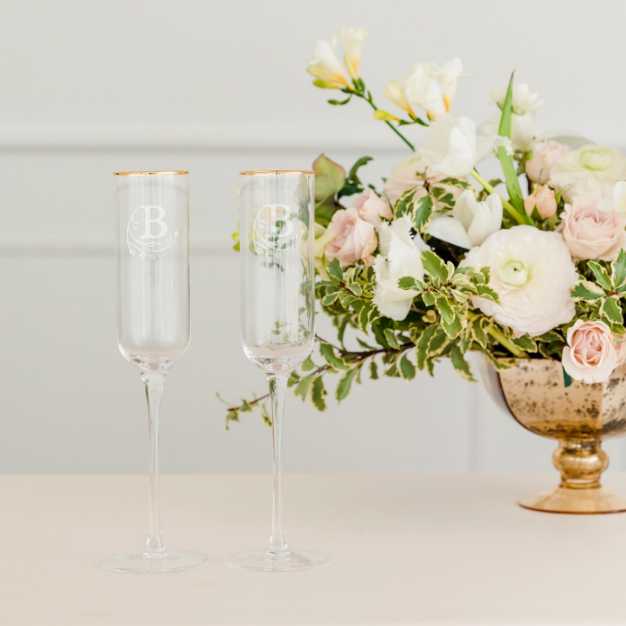 Champagne Glasses + Toasting Flutes